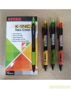 Contoh perlengkapan sekolah Kenko K-1NC Gel Pen Bollpoint Pulpen Pena Tulis dan gambarnya