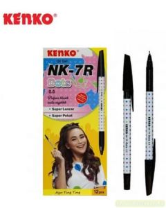 Brosur gambar perlengkapan kantor Kenko NK-7R Ballpen Dots Bollpoint Pulpen Pena Tulis