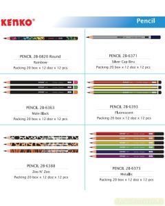 Katalog stationery Kenko Pencil 2B-0820 dan gambarnya
