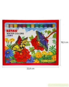 Katalog peralatan sekolah Kenko 24 Water Colors 6 ml Cat Warna Air dan gambarnya
