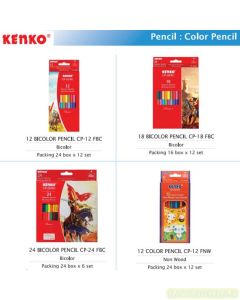 Pensil Warna Dua Sisi Kenko Pencil Bicolour CP-12 FBC