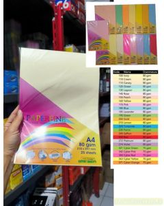 PaperFine Color A4 80 gr 25 sheet IT 100 Ivory Kertas Fotocopy Print HVS Warna