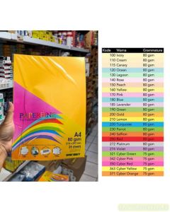 Jual Kertas Fotocopy Print HVS Warna PaperFine Color A4 80 gr 20 sheet IT 200 Gold terlengkap di toko alat tulis
