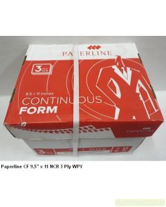 Gambar Continuous Form Kertas Print Komputer Dot Matrix Paperline CF 9,5" x 11 NCR 3 Ply merek Paperline