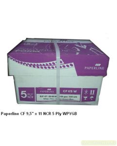 Contoh Continuous Form Kertas Komputer Print Dot Matrix Paperline CF 9,5" x 11 NCR 5 Ply merek Paperline