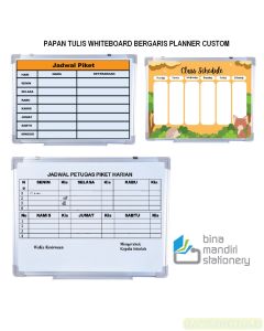 Papan Tulis Spidol Whiteboard Bergaris Tabel / Planner, Solusi Tepat untuk Jadwal Kerja dan Piket