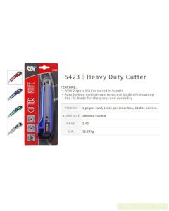 Contoh atk SDI 5423 Cutter Knife Blister Packs (L-500) Auto Lock Kater Besar dan gambarnya