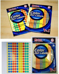sample Image stationery Stiker Kertas Tom & Jerry Label Color Dot 114